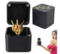ChAusa 2 Pcs Middle Finger Surprise Gift Box in a Box Funny Middle Finger Pop Up Surprise Gift Box Funny Middle Finger Surprise Gift Prank Gift Secret Santa Gift Halloween Christmas Novelty Prank Gift