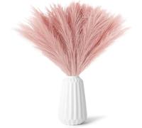 ChAusa 30 Pcs Pampas Grass Fluffy, Artificial Flowers for Boho Home Decor | 21.65''/55CM Tall Pampas Grass, Pink Fake Flowers Plant Simulation for Wedding, Living Room, Bedroom, Office, Floor Vase