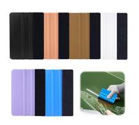 ChAusa 6 Pieces Plastic Squeegee With Felt Edge, Foiling Tool Set, Professional Vinyl Wrap Applicator for Sign for Cars, Window Film Tint Trimming Application, Tool Craft Mini Squeegee