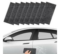 ChAusa Pack of 8 Microfibre Nano Sparkle Cloth, Sparkle Cloth Car Paint Repair, Nano Scratch Remover Cloths, for All Vehicle Types, Easy, Repair of Paint Scratches and Water Stains