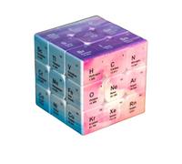 ChAusa Speed Cube 3x3 ABS Material Periodic Table of Elements Cube Best 3D Puzzle Cube Toys Chemical Elements Easy to Rotate Game Toys Gifts for Kids Adults