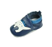 Chaussons Cuir Souple Bébé Antidérapant Chausson Fille Chausson Cuir Bébé Garcon 0 À 24 Mois Chaussures Bébé Pas Chaussures Bébé Filles Souples Cuir Suédé Dessin Anim Baby Jewelry (Blue, 6 Infant)