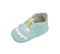 Chaussons Cuir Souple Bébé Antidérapant Chausson Fille Chausson Cuir Bébé Garcon 0 À 24 Mois Chaussures Bébé Pas Chaussures Bébé Filles Souples Cuir Suédé Dessin Anim Size 4 (Light Blue, 4 Infant)