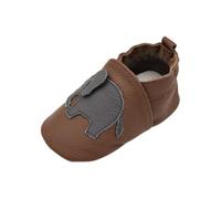Chaussons Cuir Souple Bébé Antidérapant Chausson Fille Chausson Cuir Bébé Garcon 0 À 24 Mois Chaussures Bébé Pas Chaussures Bébé Filles Souples Cuir Suédé Dessin Anim Water Shoe (Coffee, 4 Infant)