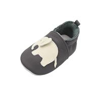 Chaussons Cuir Souple Bébé Antidérapant Chausson Fille Chausson Cuir Bébé Garcon 0 À 24 Mois Chaussures Bébé Pas Chaussures Bébé Filles Souples Cuir Suédé Dessin Anim Water Shoe (Dark Gray, 6 Infant)