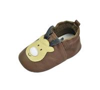Chaussons Cuir Souple Bébé Antidérapant Chausson Fille Chausson Cuir Bébé Garcon 0 À 24 Mois Chaussures Bébé Pas Chaussures Bébé Filles Souples Cuir Suédé Dessin Anim Baby Jewelry (Coffee, 5 Infant)