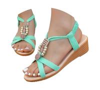 Chaussures éTé Femme Confortables éLéGantes Chic BohèMe Sandales Modernes Avec Finition SoignéE à La Mode Respirantes Ciabatte Donna SophistiquéEs Pour Promenade