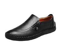 Chaussures Homme D Business Coire Comfortable - Chaussures Ete Homme Breathable Baskets with Zip Sneakers Plans Unie Basquetas Slip Ins Basket Modern De Walker Basquette Large Size Sneaker, Black