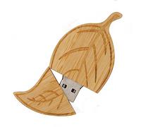 Chauuxee Leaf USB Flash Drives Thumb Drives Pendrive Made of Bamboo for Students and Business Gifts (1 Pack Bamboo 32 GB)