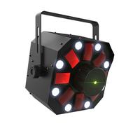 Chauvet - Swarm 5 FX ILS, 3-In-1 LED Light, Includes A RGBAW Rotating Derby, Red