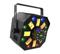 Chauvet - Swarm Wash FX ILS, RGBAW Rotating Derby, RGB+UV Wash, Red/Green Laser,