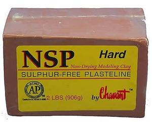 Chavant NSP Hard - Sulfur-Free Plasteline Fine Art Clay - 2lb Block (906g)