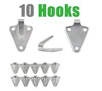Chavisenty 10Pcs Three-Hole Waterproof Hook Trailer Connecting Net Hook Hook Iron Plate Hook Suitable for Trailers