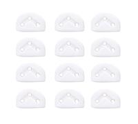 Chavisenty 12Pcs Classical Guitar Rollers String Trees Retainer Guides Guitar String Locks Nut Block Clamp, White