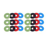 Chavisenty 24Pcs Bass,Guitar Strap Locks Blocks,Rubber Material Guitar Accessories,Guitar Strap Lock, Guitar Parts, Accessories