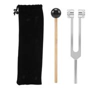 Chavisenty 256Hz 256C Aluminum Alloy Tuning Fork with Hammers for Nervous System Testing Sound Healing Therapy Health Care