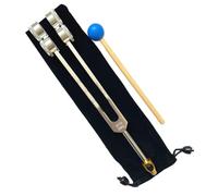 Chavisenty 64HZ Aluminum Tuning Fork Tool with Hammer Healing Sound Vibration Diagnostic Therapy Health Care Tool