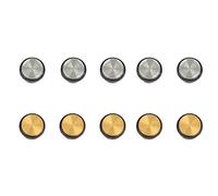 Chavisenty Flute Repair Wind Instrument Metal Opening Plug 10 Packs Flute Repair Tool Musical Instrument Accessories