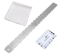 Chavisenty Guitar Measuring Ruler Metal Electric Guitar Ruler Stainless Steel Guitar Neck Ruler