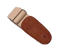 Chavisenty Guitar Strap Folk Adjustable Pure Cotton Guitar Strap Electric Guitar Strap Acoustic Guitar Universal Strap(Khaki)