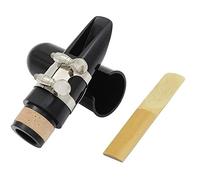 Chavisenty Mouthpiece Kit, Includes Ligature+Clarinet 2.5+Black Clarinet Mouthpiece Plastic Cap Musical Instrument Accessories