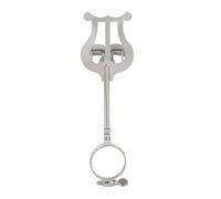 Chavisenty Silver Clarinet Sheet Music Clip Clamp-on Holder Lyre Brass Musical Instrument for Clarinet Tuba Parts