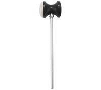 Chavisenty Stainless steel & felt Shaft Black Drum Pedal Bass Drum Beater Instrument Accessory Part