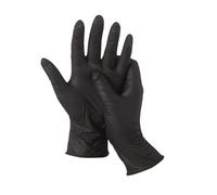 CHAWLA Black Pearl Nitrile Examination - Multipurpose, Powder Free and Latex Free Disposable Gloves, Box of 100 Gloves, Black (10 Boxes (1000 Gloves), XL)