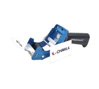 CHAWLA Tape Gun/Dispenser Heavy Duty 2" | Dual 66m / 150m | Premium Pistol Grip Handle Sealing Packaging Boxes and Parcels Robust Industrial Style Packing Tapes Handheld Gun Blue