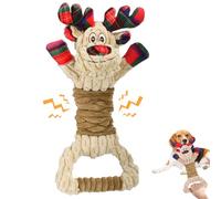 CHAWONER Christmas Interactive Pull Toy for Small, Medium, Large Dogs - Stretchable Tug of War With Pull Ring, Squeaky Toy for Boredom, Tough Dog Birthday Gift