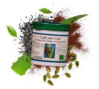 CHAY Coffee with Aloe with Tea and Cardamom - Organic Arabica Coffee, Ceylon Black Tea, Indian Cardamom - Natural Gourmet Drink with Aloe Code, Draining and Sensory Properties - 400g