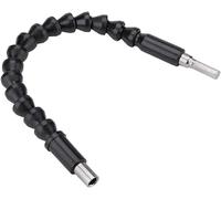 Chazcool Flexible Drill Bit Extension, 11.6inch Flexible Shaft Extension Bits, 1/4inchHex Shank Bendable Black Drill Connection Magnetic Screwdriver Drill Bit Holder for Drills