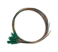 CHB Communications Pack of 12 Fibre Optic Pigtails with LCAPC Connectors Single Mode 2 Meter Multicoloured G652D 2M Optical Patch Cable 9/125 (LCAPC)