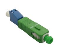 CHB SC/APC Male to LC/UPC Female Simplex Singlemode 9/125 Fiber Optic Adapter - Plastic SC/APC to LC/UPC SM Converter Coupler for Telecom, Data Centers, FTTH & Enterprise Networks.