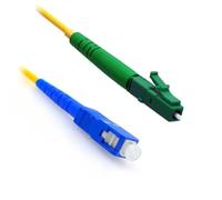 CHB Short Rugged 1 Meter Simplex Fibre Optic Patch Cable SCUPC - LCAPC Single Mode OS2 9/125 Yellow Patch Lead 3mm Fiber Patchcord (SC/UPC - LC/APC, 1 Meter)