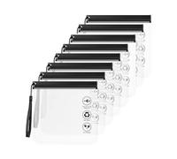 CHBCD Clear Toiletry Bag, Carry on Liquid Bag, Airplane Liquid Seal Bag, 8 Pieces, 20 x 20 cm, TSA Certified, Airport Special Bag, 1 Litre Capacity