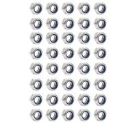 CHBCD DIN 985 Pack of 40 M8 Nuts, Stainless Steel A2 V2A, M8 Self-Locking Nuts, Hex Nuts, Stop Nuts, Stainless Steel Lock Nut Sets, Screw Nut M8