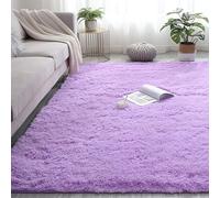 CHBIN Shaggy 70 x 120 cm Shaggy Rug Faux Fur Skid Bathroom Rug Bedroom Rug Water Absorbent for Room Decor Kitchen Children Rooms Rugs, Purple