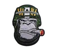 CHBROS Gorilla Patches, Cool Punk Embroidered Patches，Iron On/Sew On Patches Applique for Clothes, Jackets, T-Shirt, Backpacks