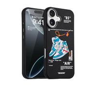 CHBSHENG Cool Design, Cell Phone Case for iPhone 16, for Boys and Men, Aesthetic, Shockproof, Basketball Sneaker, Sports Designer Case, Compatible with iPhone 16, Blue