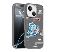 CHBSHENG Cool Design Phone Case for iPhone 15 Plus Case for Boys Men Aesthetic Shockproof Basketball Sneaker Sports Designer Cases Compatible with iPhone 15 Plus Gray