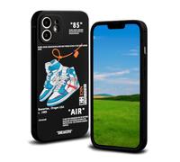 CHBSHENG Cool Phone Case for iPhone 12 Case for Boys Men Street Design Aesthetic Shockproof Basketball Sneaker Sports Designer Cases Compatible with iPhone 12 Black