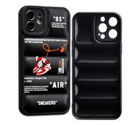 CHBSHENG Cool Phone Case for iPhone 12 Case for Boys Men Street Design Aesthetic Shockproof Basketball Sneaker Sports Designer Cases Compatible with iPhone 12 Black