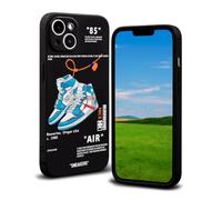 CHBSHENG Cool Phone Case for iPhone 14 Case for Boys Men Street Design Aesthetic Shockproof Basketball Sneaker Sports Designer Cases Compatible with iPhone 14 Black