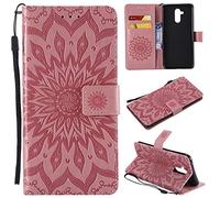 CHcase Compatible with Huawei P40 Pro Premium Leather PU Mobile Phone Flip Case Huawei Mate 20 Lite pink