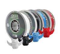 CHCKX PETG 3D Printer Filament Bundle, 4Rolls,Dimensional Accuracy +/- 0.03 mm, 1kg Spool(2.2lbs), 1.75 mm Fit for Most 3D Printers,Black+ White+Red+Blue