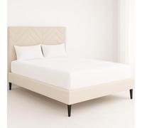 ChComfort Deep King Size Fitted Sheet with 2 Matching Pillowcases - White Microfiber, All-Around Elastic 40cm depth, Wrinkle-Free, Fade Resistant - Suitable for All! (White, King)