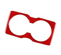 Chcuuk1 1Pc Carbon Fiber Seat Armrest Panel Cover Cup Holders Trim Rear Water Cup Holder Red Left & Right Hand for Cherokee 14-2022