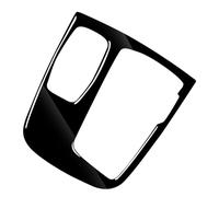 Chcuuk1 1Pc Right Hand Gear Shift Panel Cover Interior Accessories Carbon Fiber+Epoxy Coating(Soft) Piano Black Right for 7 Series G11 G12 2016-2022