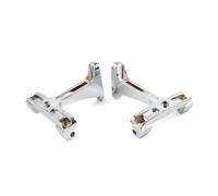Chcuuk1 1set Rear Footboard Floorboard Support Passenger Mount Mounting Bracket Aluminum Chrome Motorbike for Trike For Touring 1993+ for FLHR Special FLHRXS
